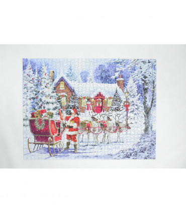Santa's Visit 1000 Piece Jigsaw Puzzle