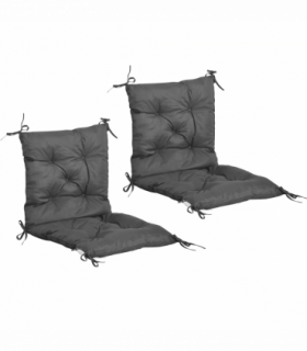 Set of 2 Garden Chair Cushions Seat Pad for Outdoor & Indoor Use