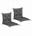Set of 2 Garden Chair Cushions Seat Pad for Outdoor & Indoor Use