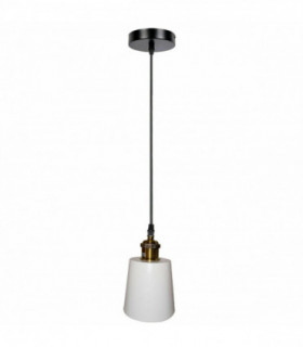 Single Industrial White Vintage Modern Ceiling Hanging Pendant Lamp