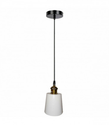 Single Industrial White Vintage Modern Ceiling Hanging Pendant Lamp