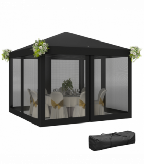 Spacious Pop-Up Canopy Tent - 3x3m with Mesh Curtains & Portable Design