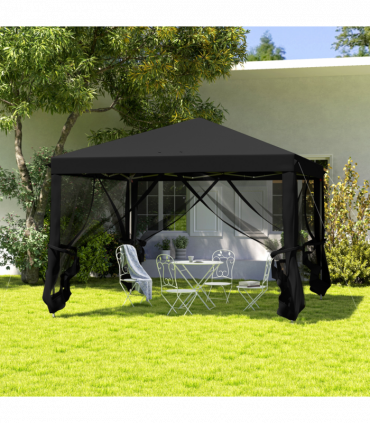 Spacious Pop-Up Canopy Tent - 3x3m with Mesh Curtains & Portable Design