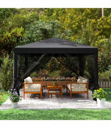 Spacious Pop-Up Canopy Tent - 3x3m with Mesh Curtains & Portable Design