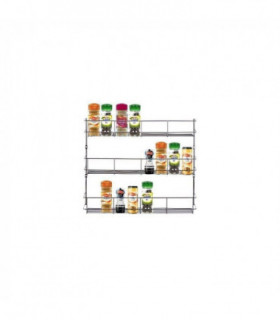 Spice Rack For Kitchen Door Cupboard or Wall - 3 Tier