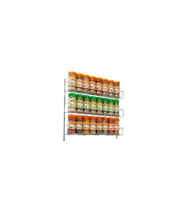 Spice Rack For Kitchen Door Cupboard or Wall - 3 Tier