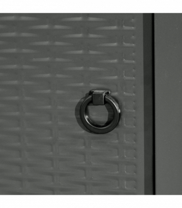 Square Propane Gas Fire Pit Table Rattan Smokeless Patio Heater Lava Rocks & Lid