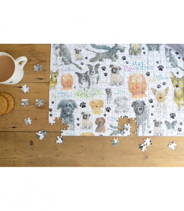 Stay Pawsitive 500 Piece Jigsaw Puzzle