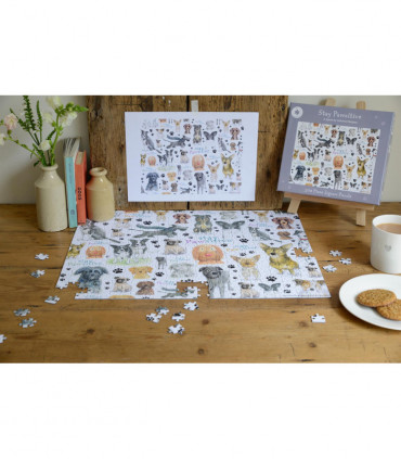 Stay Pawsitive 500 Piece Jigsaw Puzzle