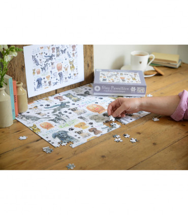 Stay Pawsitive 500 Piece Jigsaw Puzzle