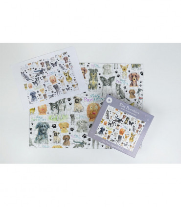 Stay Pawsitive 500 Piece Jigsaw Puzzle