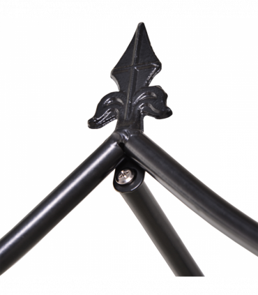 Steel Frame Backyard Pergola for Plants & Trellis Garden Arch Black