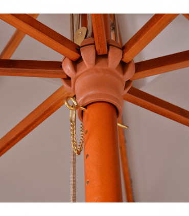 Stylish Double-Tier Parasol with Pulley System for Garden & Courtyard