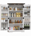 Stylish Farmhouse Cabinet with Adjustable Shelves - Sturdy Storage Solution