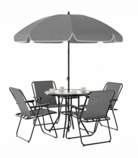 Stylish Outdoor Dining Set with Parasol - Comfortable & Durable Garden Furniture