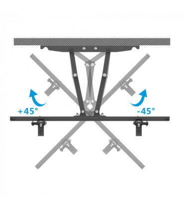 TMDS-204 32"-70" 110Lbs VESA600*400 Full Motion TV Wall Mount Tilt Range 0-15°