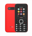 TTfone TT150 Sturdy & Lightweight Mobile  Unlocked Dual SIM Phone with Long Battery for Travel & Emergencies - Red GiffGaff Pay as you go