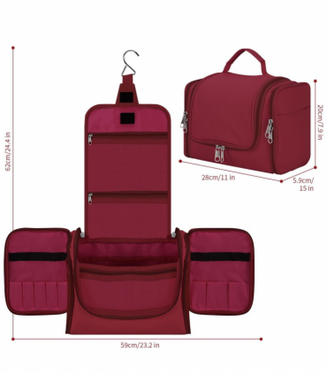 VINSANI TOILETRY BAG HOT PINK 1010180