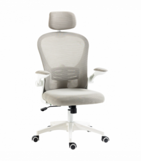 Vinsetto Mesh Office Chair with Headrest, 4D Lumbar Support, Flip-up Arm