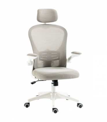 Vinsetto Mesh Office Chair with Headrest, 4D Lumbar Support, Flip-up Arm