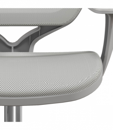 Vinsetto Office Chair, 360° Swivel Desk Chair with Security Wheels, Grey