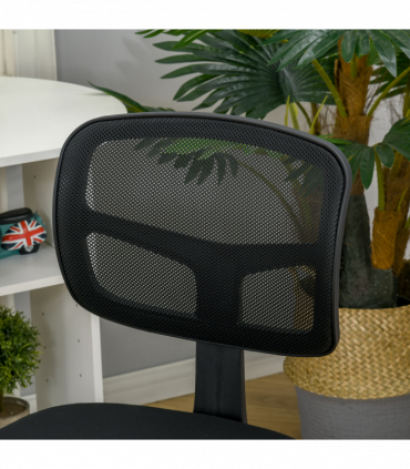 Vinsetto Small Office Chair without Arms, Ergonomic Swivel Mesh Desk Chair