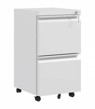 Vinsetto Steel File Cabinet with Lock Hanging Bar for Letter A4 Legal Size White
