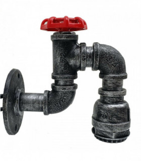 Vintage Industrial Water Pipe Lamp Retro Light Steampunk Wall Sconce