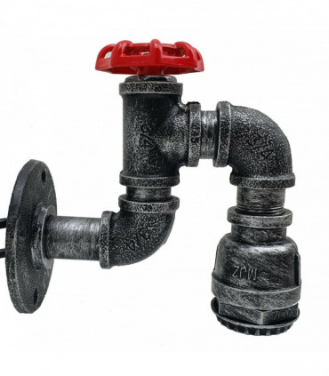 Vintage Industrial Water Pipe Lamp Retro Light Steampunk Wall Sconce