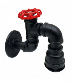 Vintage Industrial Water Pipe Lamp Retro Light Steampunk Wall Sconce