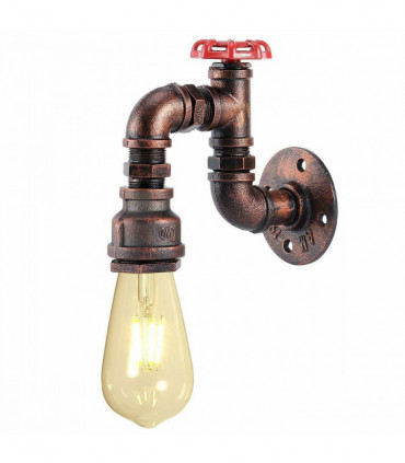 Vintage Industrial Water Pipe Lamp Retro Light Steampunk Wall Sconce