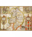 Warwickshire Historical Map 1000 Piece Jigsaw Puzzle (1610)