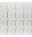 White 13 (Silver): Decorative Ceiling & Wall Panels - 2m2 (21.52 sqft) - 8 Panels
