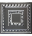 White 5 (Black&Sivler): Decorative Ceiling & Wall Panels - 2m2 (21.52 sqft) - 8 Panels