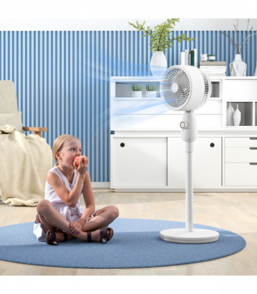 White Oscillating Air Circulator - 3-Speed Cooling & Ventilation Fan