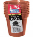 Whitefurze G04013 10cm Garden Pot - Terracotta (Set of 7)