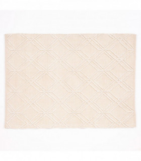 Blenheim Diamond 100% Pet 120x170cm Cream Rug