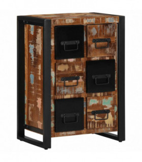 vidaXL Sideboard 50x35x70 cm Solid Wood Reclaimed