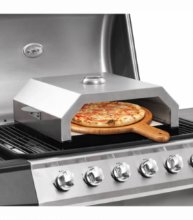 vidaXL Pizza Oven with Ceramic Stone for Gas Charcoal BBQ