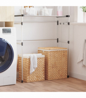 vidaXL Laundry Baskets 2 pcs Water Hyacinth