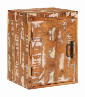 vidaXL Bedside Table Brown 35 x 33 x 48 cm Solid Reclaim wood