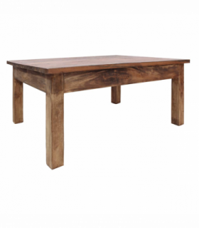 vidaXL Coffee Table Solid Mahogany Wood 96x73x45 cm
