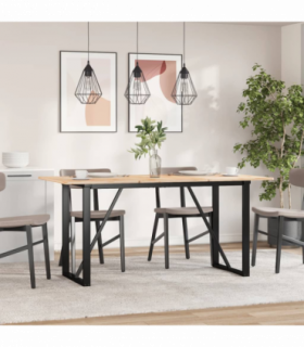 vidaXL Dining Table Legs O-Frame 140x60x73 cm Steel