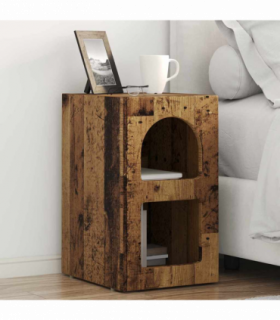 vidaXL Bedside Table 2 pcs Old Wood 29.5 x 33.5 x 50 cm