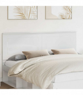 vidaXL Headboard Gloss White 100 cm Engineered Wood