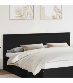 vidaXL Headboard Black Oak Engineered wood