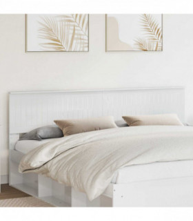 vidaXL Headboard Gloss White Engineered wood