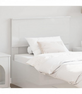 vidaXL Headboard Gloss White Engineered wood