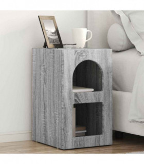 vidaXL Bedside Table 2 pcs Grey Sonoma 29.5 x 33.5 x 50 cm