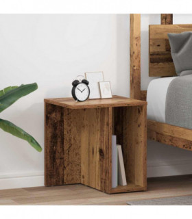 vidaXL End Table 2 pcs Old Wood 37 x 32 x 40 cm Engineered Wood